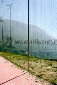 Rete recinzione campi gioco maglia cm 10x10 treccia nylon mm3 Art F852 bordatura esclusa