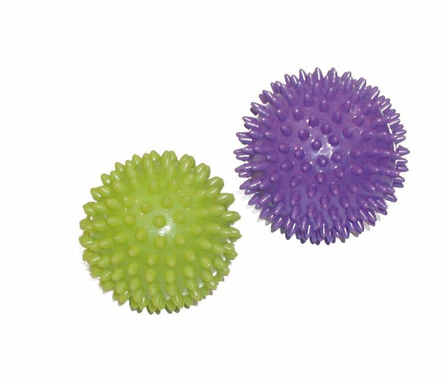 Coppia Sfere Per Massaggi Toorx 1 verde lime diam cm 7 ,5 + 1 viola diam cm 9 AHF-001