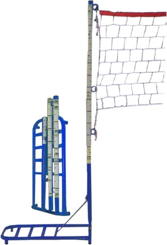 Impianto Badminton tipo scuola in acciaio robustissimo H MAX 220 CM