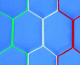 Reti Calcio Ridotto Art. 156S misura 4x2 Maglia Esagonale Polipropilene H.T. 120 TRICOLORE