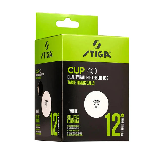 Stiga Confezione di 12 palline bianche Stiga Cup ABS 2C4-564