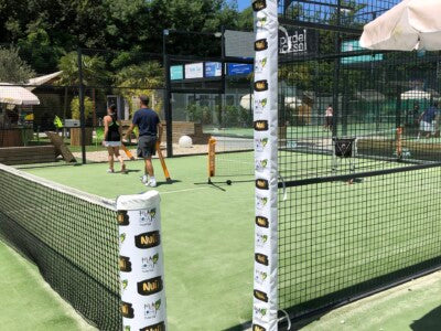 Rete Padel Regolamentare a Maglia QUADRA 45x3mm 	Polipropilene H.T. Art. T043