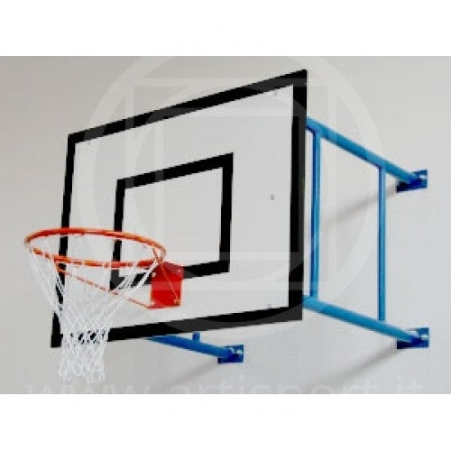 Impianto minibasket per esterno parete sbalzo cm.185