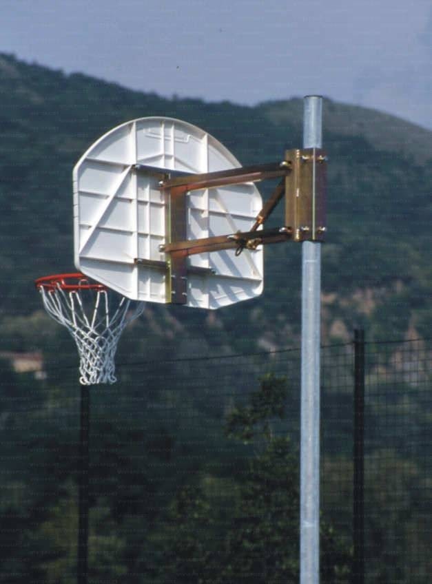 Mezzo impianto bakset minibasket su monotubo da 70 mm ART4231