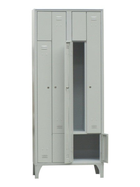 Armadio Spogliatoio 717-02P-AZ Posti 4 Colore Grigio