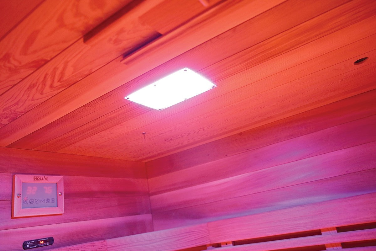 SAUNA MULTIWAVE 3C 2/3 POSTI AL QUARZO E MAGNESIO INFRAROSSI CEDRO ROSSO