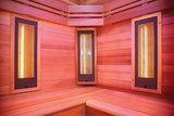 SAUNA MULTIWAVE 3C 2/3 POSTI AL QUARZO E MAGNESIO INFRAROSSI CEDRO ROSSO