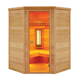 SAUNA MULTIWAVE 3C 2/3 POSTI AL QUARZO E MAGNESIO INFRAROSSI CEDRO ROSSO