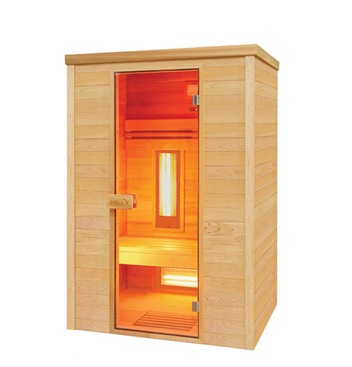 SAUNA MULTIWAVE 2 POSTI AL QUARZO E MAGNESIO INFRAROSSI CEDRO ROSSO