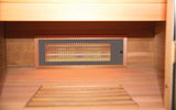 SAUNA MULTIWAVE 2 POSTI AL QUARZO E MAGNESIO INFRAROSSI CEDRO ROSSO