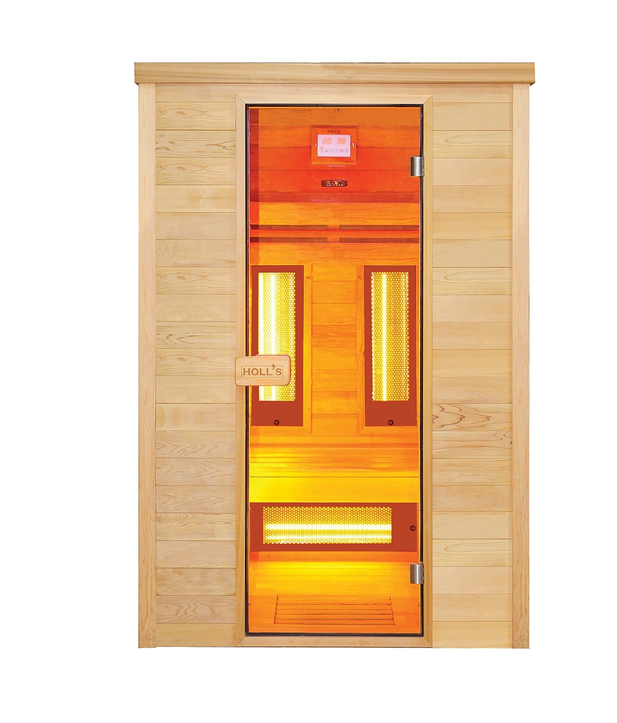 SAUNA MULTIWAVE 2 POSTI AL QUARZO E MAGNESIO INFRAROSSI CEDRO ROSSO