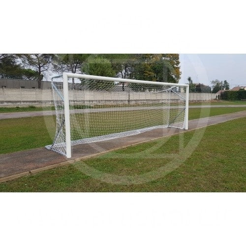 Coppia Porte Calcio In Alluminio Mt. 7,32x2,44 Art. F735Ps Porte Con Traversa In Due Segmenti