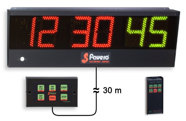 Crono Favero Art. 330T Con Telecomando Infrarossi (Rx + Tx)