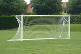 Coppia porte calcio mobili in alluminio regolamentari 7,32x2,44 mt Art 5901 con ribaltina