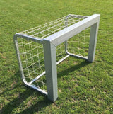 Coppia Porte Calcio/Calcetto 90x60cm, mobili, in alluminio sezione quadra 80x80mm, reti incluse. art. 6004