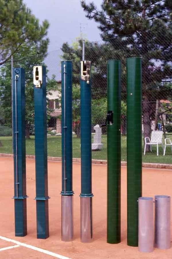 Pali tennis in alluminio sezione rotonda diam 120mm ART 7505