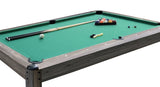 Biliardo Garlando Austin 6 Piano Gioco Cm. 180x90 Pool Di Dimensioni Professionali, Trasformabile In Tavolo Da Pranzo