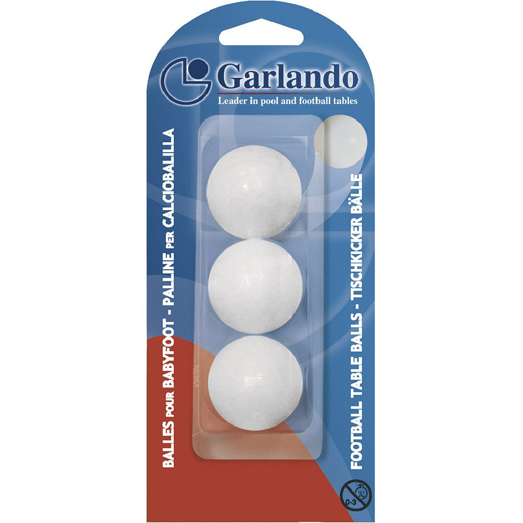 Blister di 3 palline bianche standard Cod. BLI-3PB