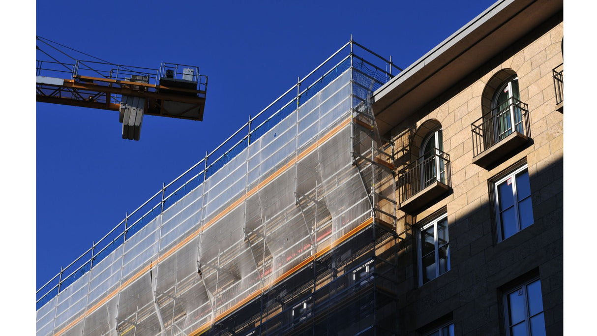 RETI PER PONTEGGIO ANTIPOLVERE Art. 39 Prezzo a richiesta Imballi fissi disponibili:	Pallet da 20 rotoli mt 25×1.8 – 4 pezzi a rotolo