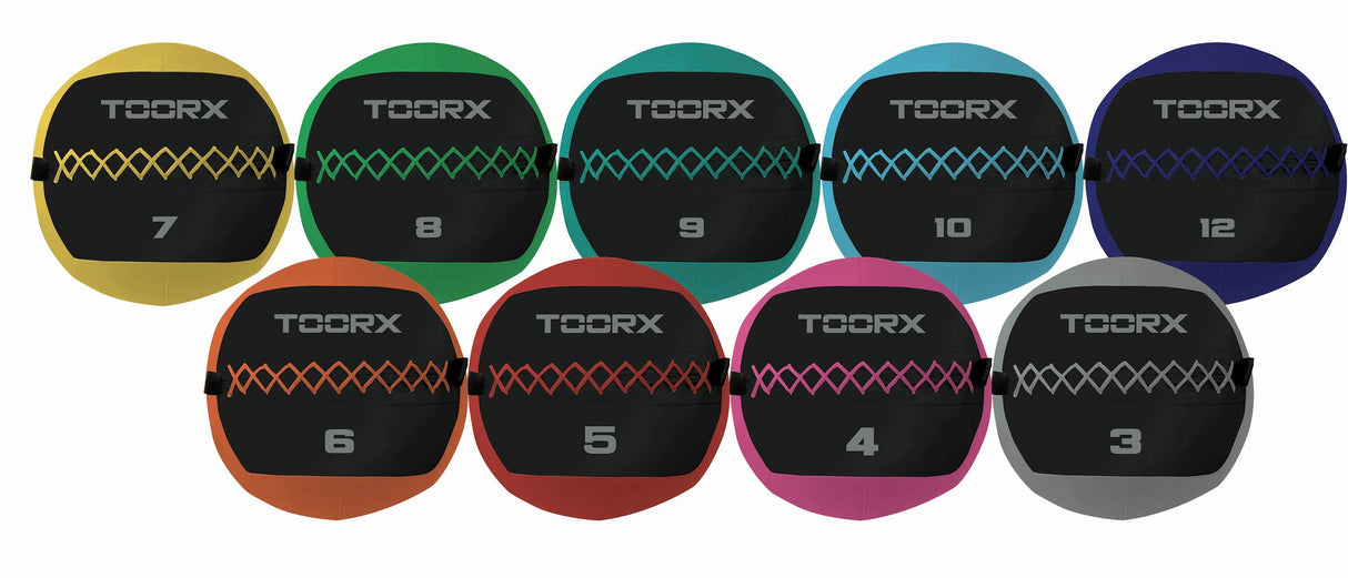 Wall Ball Toorx Diam 35cm - 4KG - AHF 225 Colore Nero-Fucsia