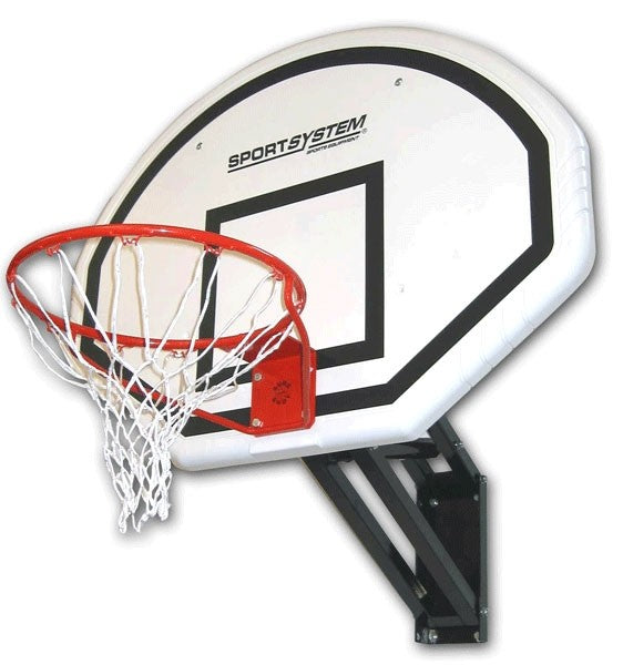 Impianto minibasket a muro su struttura regolabile in altezza Art. S04150