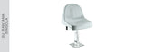 SEDUTA SEDILE OMSI monoblocco con doppio schienale alto, modello M2002/SESTA, versione IGNIFUGA+ANTI-UV ORDINE MINIMO 500 PZ