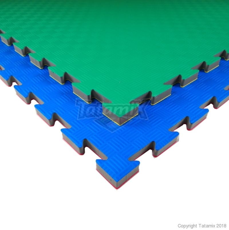 Tatami Incastro Taekwondo T20X Da 2cm Rosso-Blu Quantità Minima Per La Vendita 8 Moduli