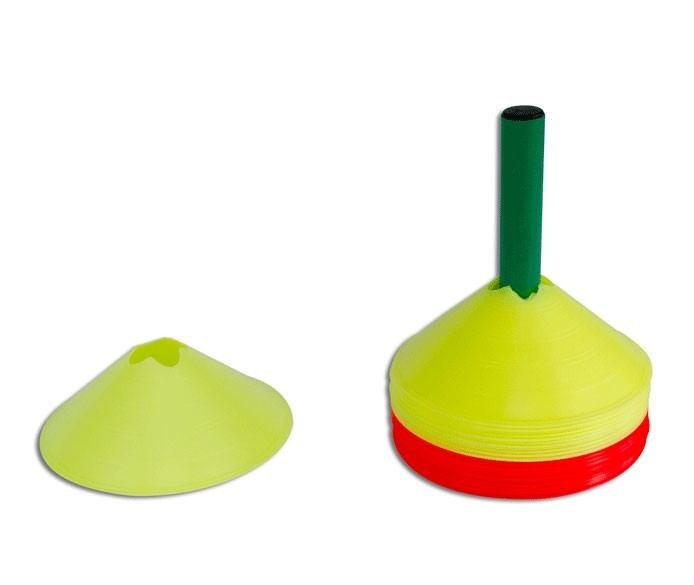 Set di 24 delimitatori in plastica colorata con supporto Art. S04524