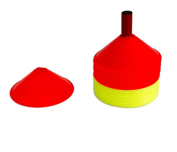 Set di 48 delimitatori in plastica colorata con supporto Art. S04526