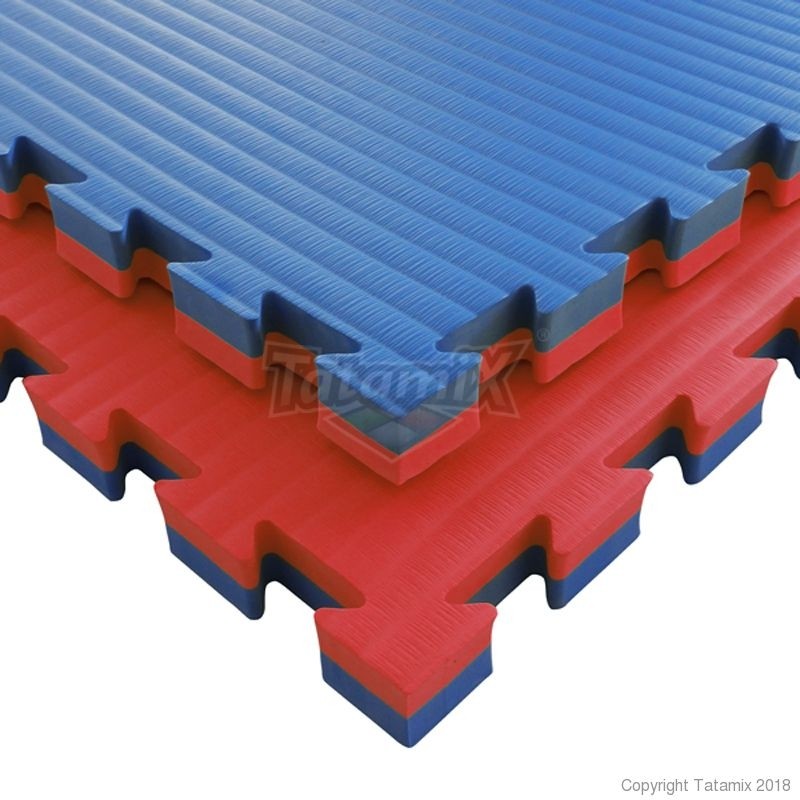 Tatami Judo Jujitsu Aikido MMA Da 4cm Eva Art. JJ40S Rosso-Blu Quantità minima per la vendita 4 Moduli