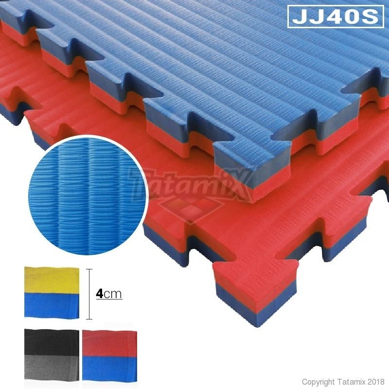 Tatami Judo Jujitsu Aikido MMA Da 4cm Eva Art. JJ40S Giallo-Blu Quantità Minima Per La Vendita 4 Moduli