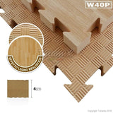 Tatami Eva W40P Effetto Legno 100x100x4cm Quantità Minima Per La Vendita 4 Moduli