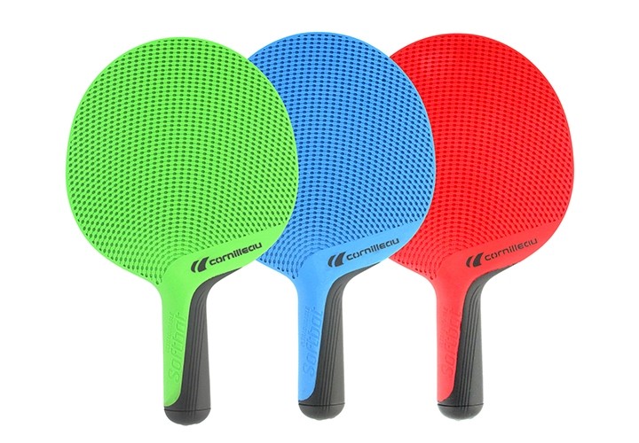 Racchette Ping Pong Cornilleau Softbat Blu-verde-rossa