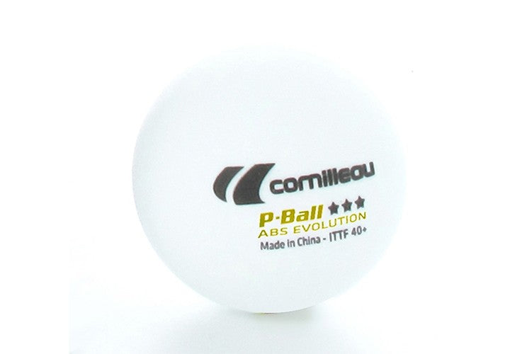 P-ball Abs Evolution 3*** ittf Palline Ping Pong Cornilleau (3 Pz Bianche)