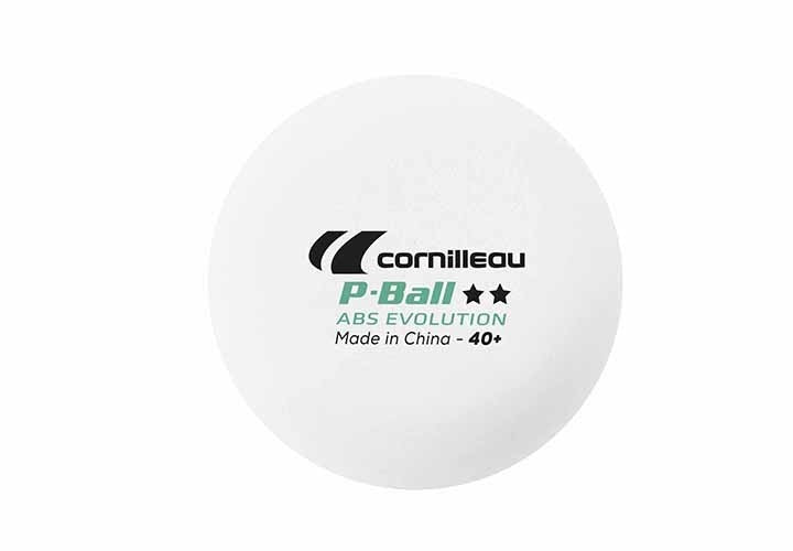 P-Ball Abs Evolution 2** Ittf Palline Ping Pong Cornilleau (6 Pz Bianche)