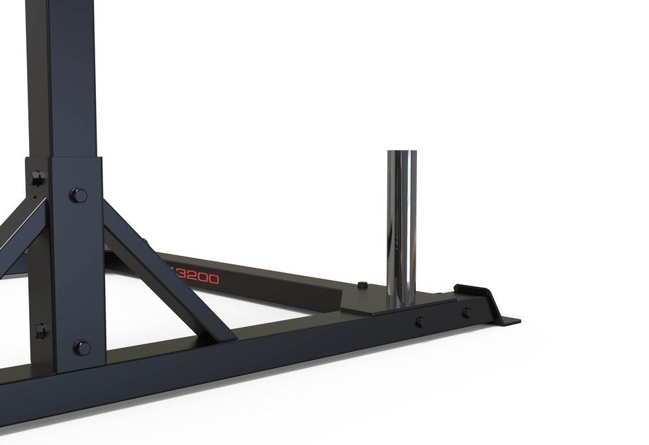 Coppia di supporti squat stand toorx cod.WLX-3200 con 6 barre in acciaio per elastici