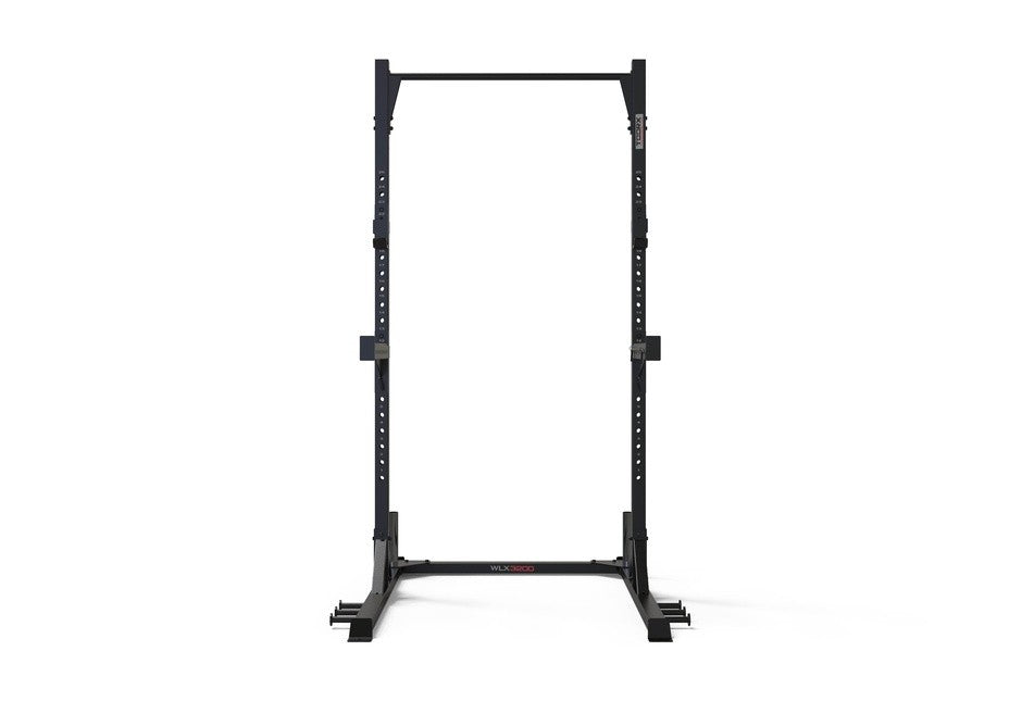 Coppia di supporti squat stand toorx cod.WLX-3200 con 6 barre in acciaio per elastici