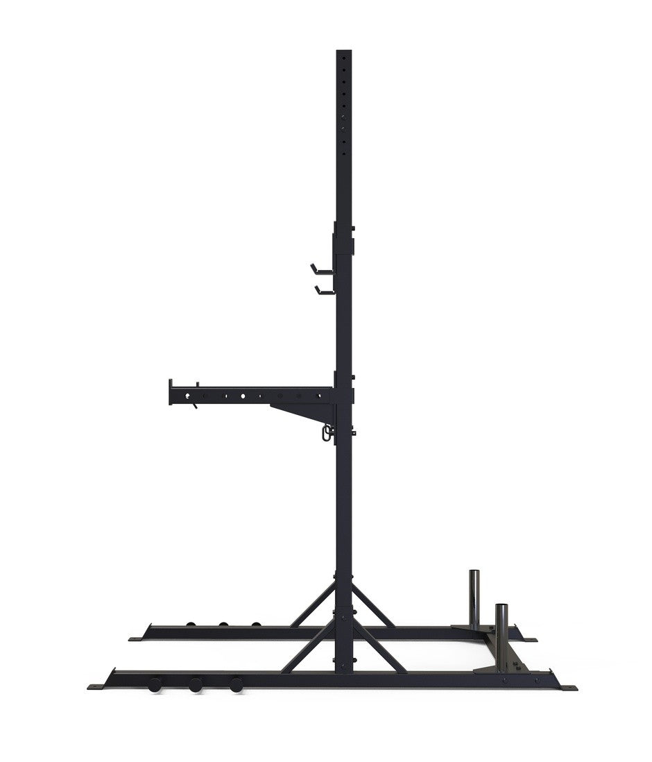 Coppia di supporti squat stand toorx cod.WLX-3200 con 6 barre in acciaio per elastici