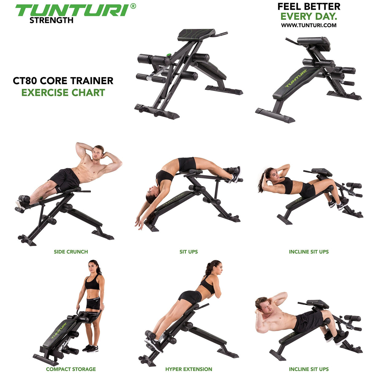 Panca Tunturi CT80 Core Trainer Art.17TSCT8000