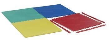 TATAMI AD INCASTRO IN EVA ROSSO 100x100 20 mm ART.9551