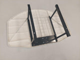 Mezzo impianto minibasket/basket, fisso a parete, sbalzo 33cm, tabellone 112x73cm. Art. 4268