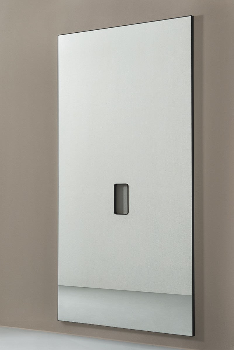 Specchio Da Parete Antinfortunistico Amadeus 200x100 Liscio Silver Frame