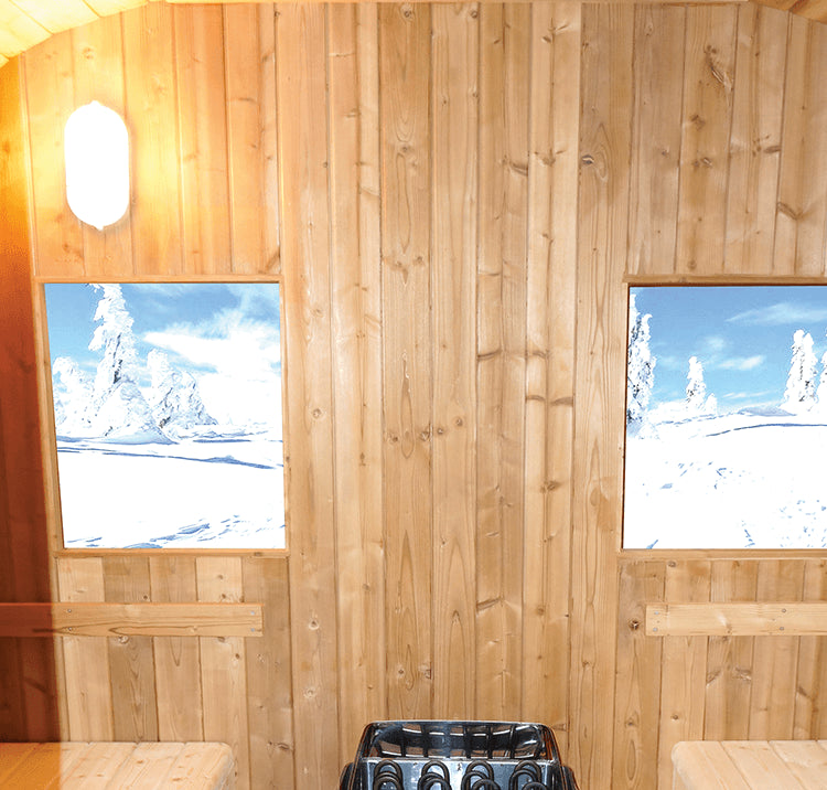 SAUNA ESTERNO BARREL CON IL TETTO-Tradizionale