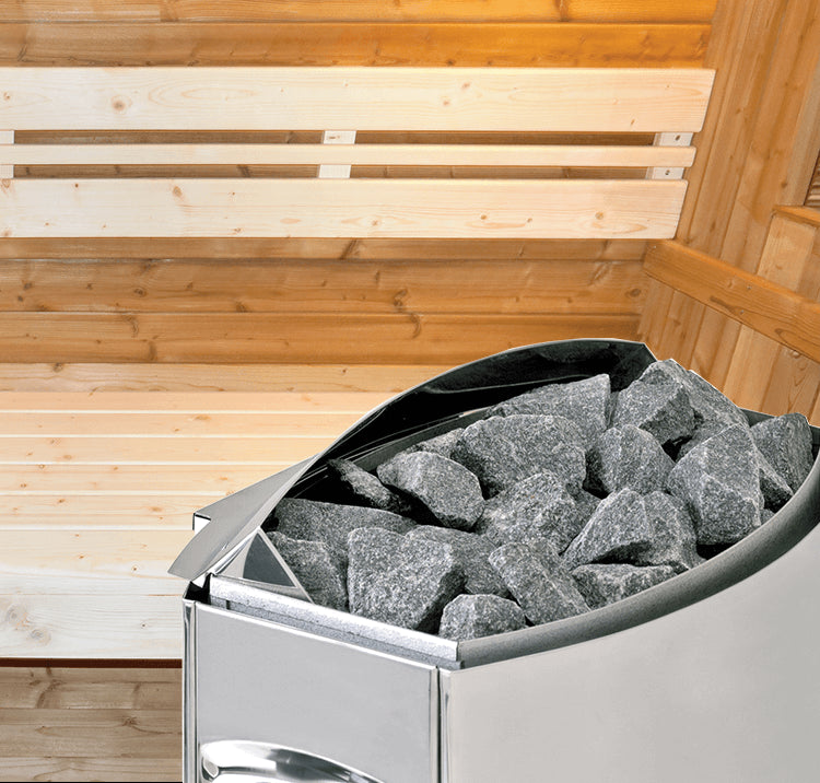 SAUNA ESTERNO BARREL CON IL TETTO-Tradizionale