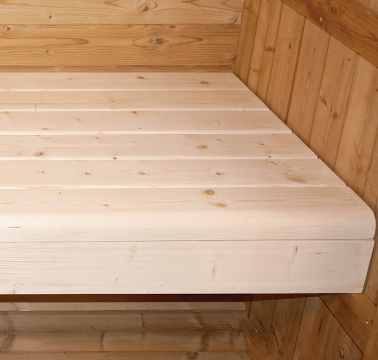SAUNA ESTERNO BARREL CON IL TETTO-Tradizionale