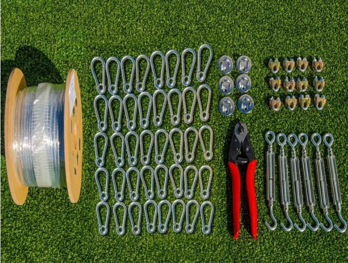 KIT DI CAVI ACCESSORI PER FISSAGGIO DI RETI DI TUTTI GLI SPORT DISPONIBILE IN TRE LUNGHEZZE