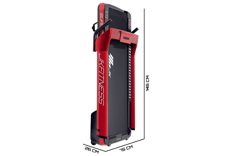 Tapis Roulant Jk Sc48 Supercompact Red 2-3 Hp Dc Continuativi 1-16 Km-h