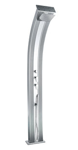 Doccia ibrida Dada Curve 40L Antracite / Alluminio spazzolato