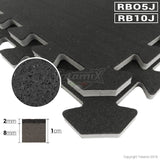 Tatami Eva RB10J Pavimentazione Ginnica Da 1cm Quantità Minima Per La Vendita 10 Moduli