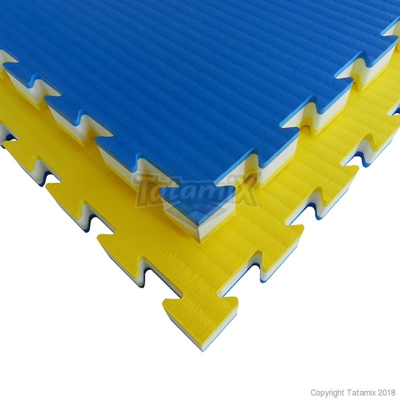 Tatami Multidiscipline LC50M Eva Espansa Blu-Giallo Quantità Minima Per La Vendita 6 Moduli